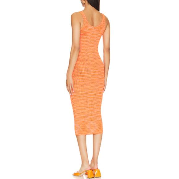 Stitches & Stripes Women's Tangerine Lex Bodycon Midi Dress Size S - Picture 2 of 7